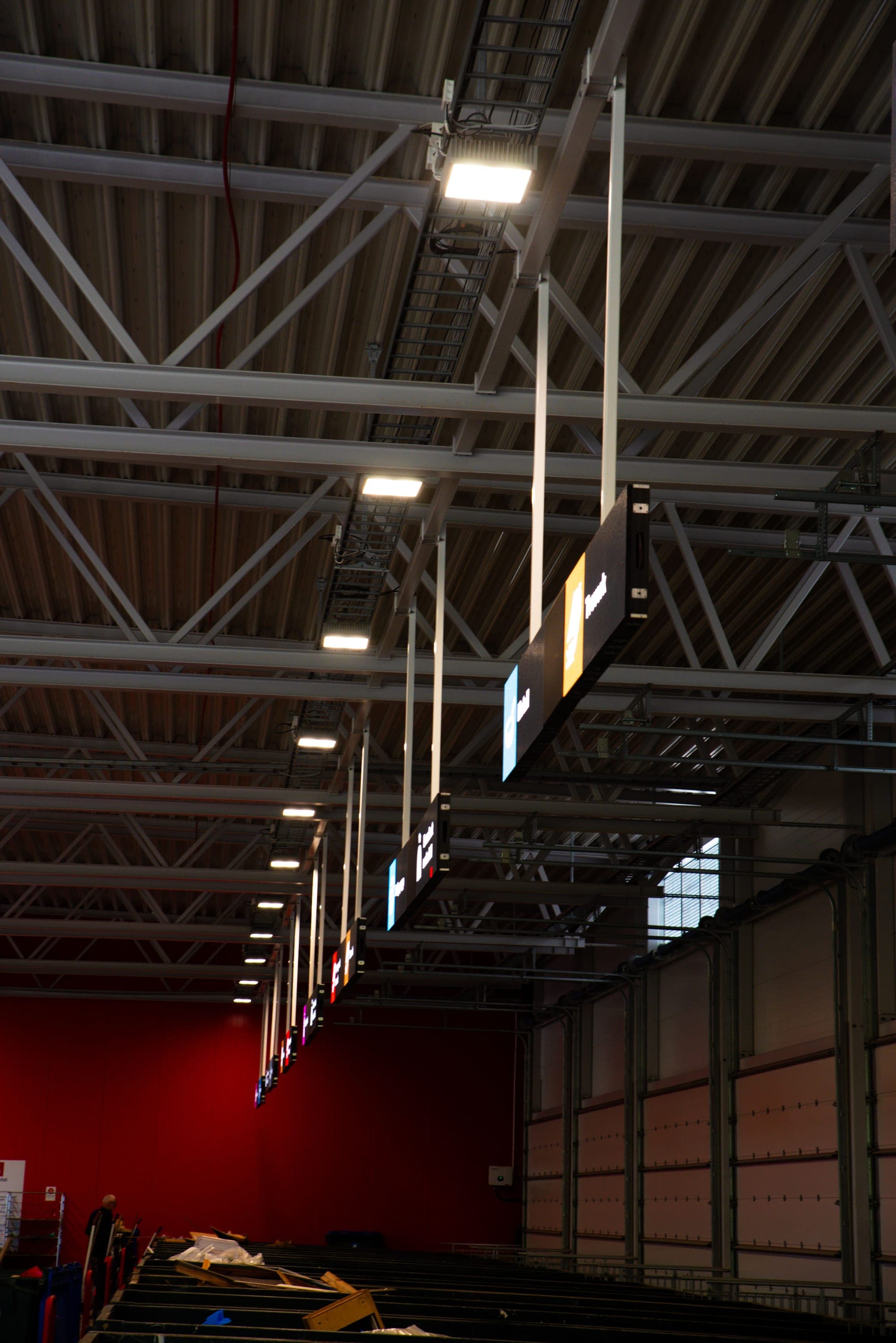 LED-skjerm på gjenvinningsstasjon